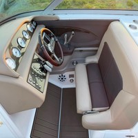 Tapis de pont en mousse EVA imitation teck pour plateforme de bain et cockpit de bateau, style SeaDek MarineMat Gatorstep, auto-adhésif, pour Cobalt 292 (2000)