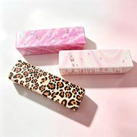 Nouveau produit : Jouet anti-stress en PU imprimé léopard jaune, à rebond lent, en forme de bâton de beurre, super hydratant et doux à presser