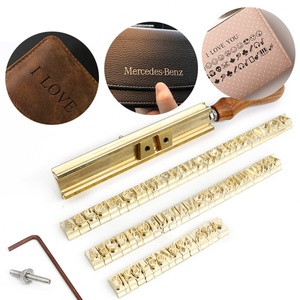 Custom <b>Leather</b> <b>Stamp</b> Interchangeable Letters Alphabet Number Copper Brass Stamping - Product Image 1