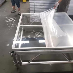 Palco in Vetro Acrilico Trasparente Portatile per Eventi all'Aperto, Esposizioni, DJ, Luci e Audio, per Matrimoni - Product Image 3