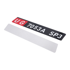 Plaques en aluminium/cuivre personnalisées en <span class=keywords><strong>PVC</strong></span> pour signalisation d'équipements mécaniques résistants à la corrosion, sérigraphie, estampage, consulter le client - Product Image 4
