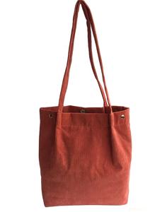 Bolsas de compras de tela reciclada personalizadas con logotipo, reutilizables, lavables, <span class=keywords><strong>grandes</strong></span>, lisas, de pana, con asas largas - Product Image 4