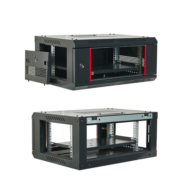 Factory OEM 19inch 600*450/600*600 4U 6U 9U 12U Enclosure Telecom Data Wall Box Server Rack Glass Door Small Wall Mount Network