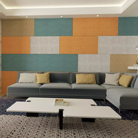 Panneaux acoustiques décoratifs modernes en polyester ignifuge pour l'isolation acoustique, pour hôtel, bureau, maison, école