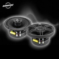 Haut-parleur coaxial 6,5 pouces 200W RMS - Panier en acier 1,5 pouces 23oz pour médiums et tweeter néodyme 1 pouce 4Ω avec grille en plastique pour audio automobile