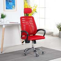 Chaise de bureau en maille pivotante à 360° de haute qualité à prix abordable avec appui-tête et support dorsal multifonction