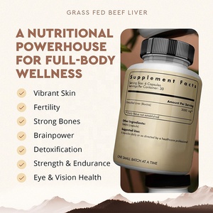 Grass Fed Beef Liver Capsules 500mg Per Capsule High Nutrient Density No Additive Fillers Non GMO 180 Capsule Dietary <strong>Supplement</strong> - Product Image 5