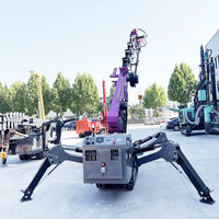 Mini-grue araignée mobile électrique et diesel à flèche hydraulique, télécommandée, du fabricant chinois, à prix compétitif