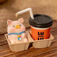 Boîte Mystère TOYZERO PLUS Lulu la Cochonnette – Coffret de 8 Figurines Surprise Série Bureau – Figurine d'Action en PVC Cochon Mignon – Jouet de Collection Original