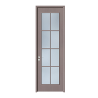Portes intérieures en bois composite (WPC) 2026, résistantes à l'humidité, à la moisissure et aux termites, écologiques, imperméables et sans peinture