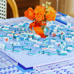Wholesale Luxury Foldable 160-Piece Acrylic American <b>Mahjong</b> <b>Set</b> Four-Layer for Family Entertainment Travel Games - Product Image 5