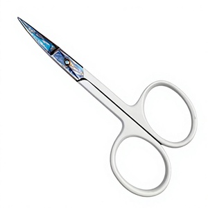 ASAP High Quality Stainless Steel Tip <b>Scissors</b> Set for Cuticle Grooming Mustaches Eyebrow Precision Pedicure Beauty Tool Expert - Product Image 4