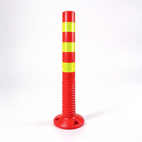 Poteau de signalisation flexible en PU, haute résistance, réfléchissant, pour la séparation des voies routières et des parkings