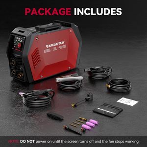 ARCCAPTAIN IControl TIG205Pro 120V/240V, Máquina de Soldadura Multiproceso 5 en 1 con Pantalla LED Grande, 2T/4T - Product Image 1