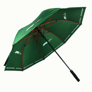 2層傘防風カスタムUVギフト傘ロゴプリント付きブランディングゴルフカー傘雨用