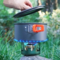 Réchaud de camping portable de haute qualité pour pique-nique en plein air, nouveau mini réchaud à alcool ultra-léger, fourneau de camping pour 1-2 personnes