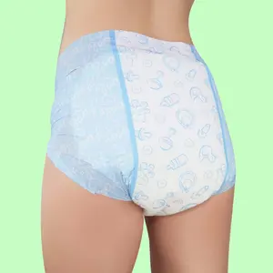 unisex cheap ultra soft sexy abdl disposable ultra thick senior incontinence bulk women diaper for adult