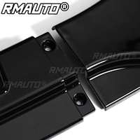 3 pièces de garnitures de lèvre de pare-chocs avant noires brillantes, type aileron, compatibles avec MAZDA 3 Axela 2014 2018