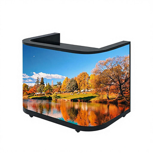 Pantalla LED flexible curva de 360 grados para interiores y exteriores, pantalla vertical personalizada para exposiciones, recepción, bar, DJ, mostrador de caja. - Product Image 2