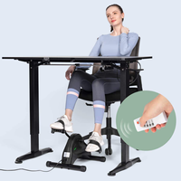 Vélo d'exercice électrique portable sous le bureau pour personnes âgées, pour la récupération des muscles des jambes et des bras, en matériau ABS