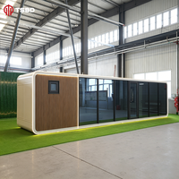 Maisons préfabriquées au design moderne, pod de jardin pour salon, maisons conteneurs, cabane Apple