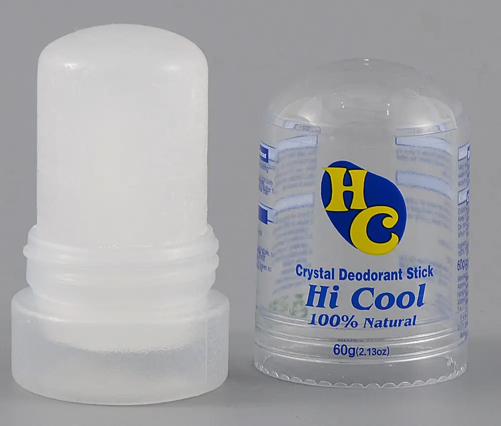 Eliminador de olores para hombres y mujeres, barra desodorante de cristal, sin definición, 60g