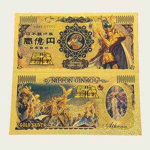 Neue 12 Arten Bestseller Japanische Saint Seiya Banknoten Anime Gold 24k Vergoldet für Sammler - Product Image 5