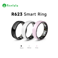 Bague connectée NFC en céramique avec écran tactile, suivi de la fréquence cardiaque et GPS, étanche IP68, jusqu'à 4 jours d'autonomie pour homme