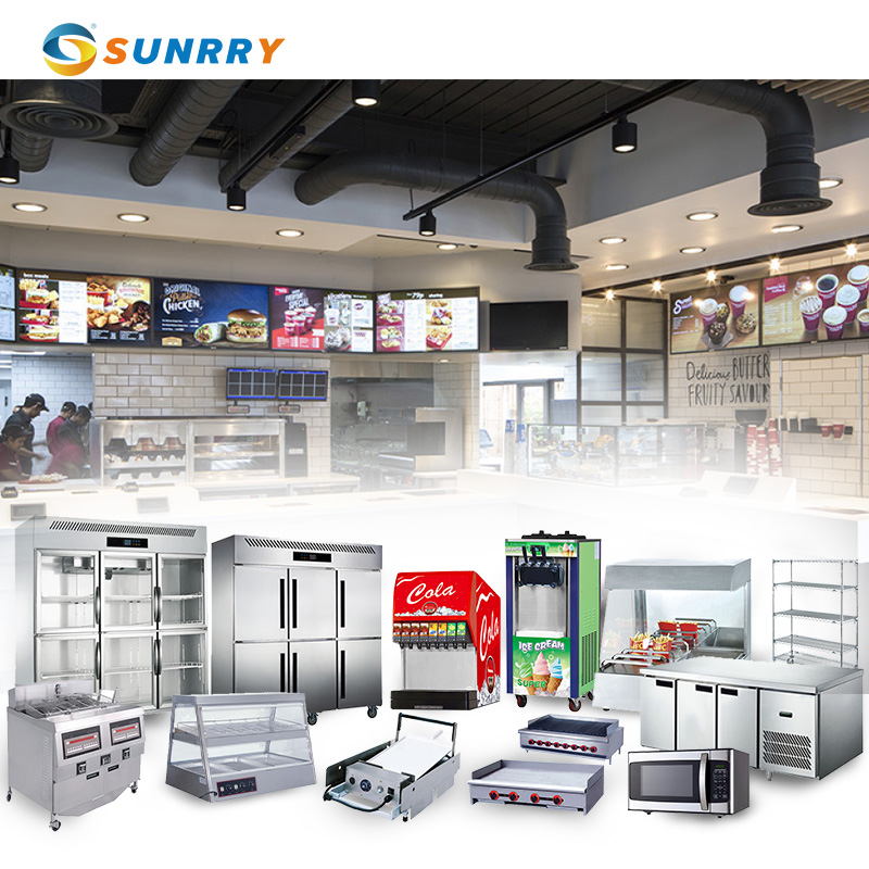 Sunrry, профессиональное, индивидуальное, коммерческое оборудование для фаст-фуда, оборудование для бургеров, пиццы, ресторанов, фаст-фуда