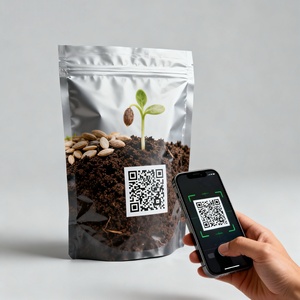 Sac de terreau de qualité supérieure avec technologie de code QR : Scannez pour vérifier la certification biologique et trouver le plantes idéal. - Product Image 1