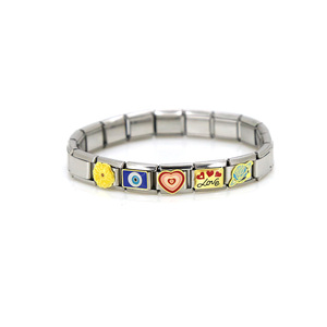 新着ステンレススチール9mmリンクチャームブレスレットカスタムイタリアンチャームブレスレットイタリアンリンクブレスレット - Product Image 4