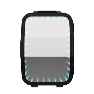 Nouveau mini réfrigérateur 4 litres <span class=keywords><strong>12</strong></span> <span class=keywords><strong>volts</strong></span> cc réfrigérateur pour bureau maison Portable petit réfrigérateur lumière <span class=keywords><strong>LED</strong></span> miroir mini réfrigérateur - Product Image 1