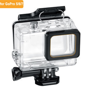 Boîtier étanche pour <span class=keywords><strong>GoPro</strong></span> Hero <span class=keywords><strong>7</strong></span> boîtier de protection de plongée sous-marine pour Go Pro <span class=keywords><strong>7</strong></span> Hero Sliver / White - Product Image 6