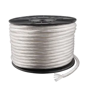 Odin High Quality Silver Plated OFC Audio Cable Scattered Wire Ribbon Teflon Line Bulk 8 Cores 10mm