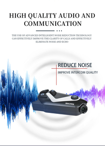 Casque de <span class=keywords><strong>moto</strong></span> intelligent T50S avec interphone, portée 1200m, interphone mesh sans coupure, casque Bluetooth durable et étanche - Product Image 3