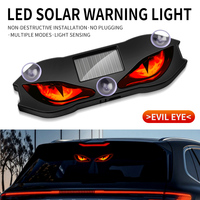 Luz de Advertencia LED Solar para Coche con Ojo Turco, Lámpara Estroboscópica de Seguridad Antirrobo con Sensor de Luz Automático para Parabrisas Interior de Vehículo