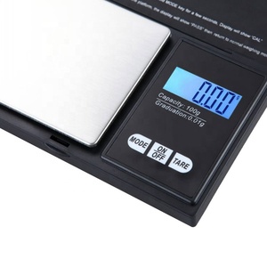 Mini balance électronique numérique de poche dorée, bijoux électroniques, de poche, 0.01G à 100G/200/500G - Product Image 3
