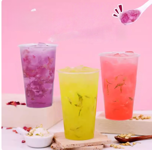 1 kg de poudre de gelée concentrée Pêche & Jasmin, matière première commerciale pour la restauration, la vente ambulante, les salons de thé Boba et les boutiques de soupes sucrées - Product Image 5