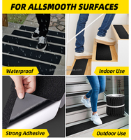 Bande antidérapante en silicone double face, 4 pouces x 38 pieds, sans PVC, résistante aux produits chimiques et à l'eau, pour marches d'escalier intérieures