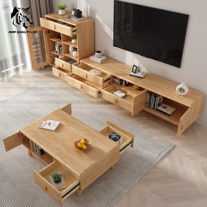 Mesa de centro de madera de diseño moderno para sala de estar, suministro de fábrica, la más barata, personalizable, gran stock, envío inmediato. - Product Image 5
