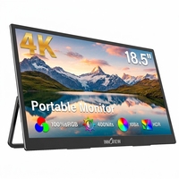 18,5 Zoll Flacher Tragbarer IPS-Monitor 4K Mit USB Typ C HDMI für Laptop Desktop Tragbarer Monitor Volle Schnittstellen Business-Display