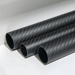 Tubo redondo de fibra de carbono de alto módulo para refuerzo de puentes, material de tubo hueco especial para carga. - Product Image 5