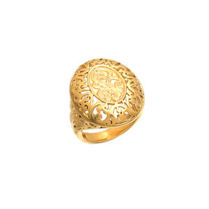 Nueva Colección de Moda al por Mayor, Anillo de Plata de Ley 925 Chapado en Oro, Anillo de Filigrana, Chapado en Oro de 18K en Venta - Product Image 1