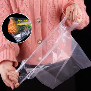 Sac de courses en plastique à prix d'usine, personnalisable avec logo, sac gilet pour emballage alimentaire, idéal pour la livraison de repas en restaurant - Product Image 5
