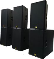Système de sonorisation actif ACTPRO Audio T24N+B30, enceinte colonne à large bande double 12 pouces, caisson de basses double 15 pouces