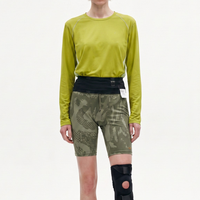 T-shirt de course à manches longues à blocs de couleur, nouveau design, séchage rapide, respirant, en maille, pour activités sportives en extérieur – Vente directe usine