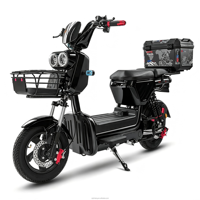 Vélo cargo électrique Monster pour livraison de repas, 60V 1000W, moteur avant à moyeu 3 vitesses, batterie intelligente en graphène, vélo électrique