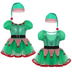 Disfraz de Hada Elfa para Niñas, Disfraz de TV y Películas, Tutú de Malla con Lentejuelas, Vestido de Navidad - Product Image 1