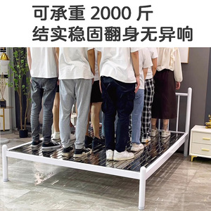 Tsuneyuki Metal Bed 1.5m/1.8m Modern Minimalist Style <b>Polished</b> Stainless Steel Bedroom Furniture - Product Image 4