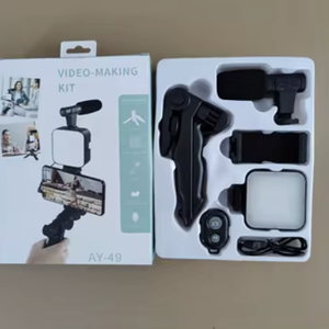 Hot bán AY-49 hội nghị <span class=keywords><strong>Microphone</strong></span> LED ánh sáng tripod cho vlogging video kit-tiếng ồn hủy bỏ ánh sáng-trọng lượng thiết kế di động - Product Image 4